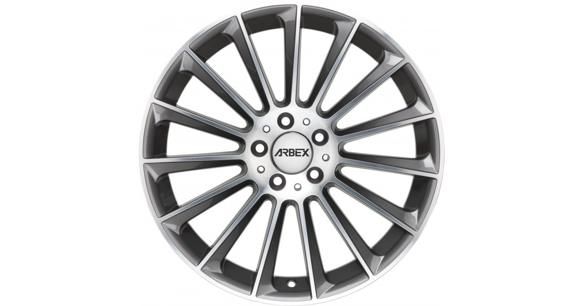Jante ALU, ARBEX 6 Titan / Face polie 8X18 5/120 ET35, Alésage 66.6