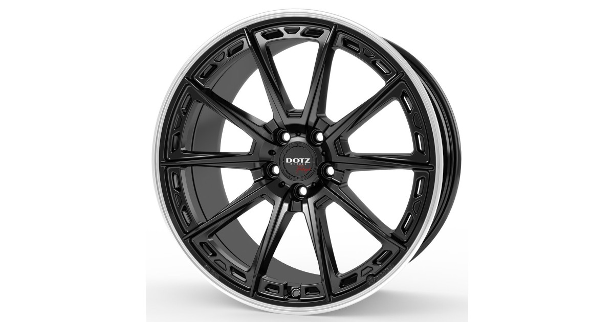 Jante ALU, Dotz SONOMA Black matt/ Polished lip 8X19 5/ 112 ET48, Alésage 70.1