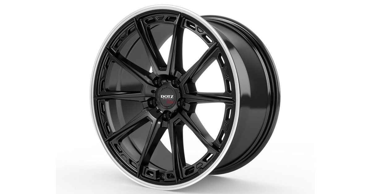 Jante ALU, Dotz SONOMA Black matt/ Polished lip 8X19 5/ 112 ET48, Alésage 70.1