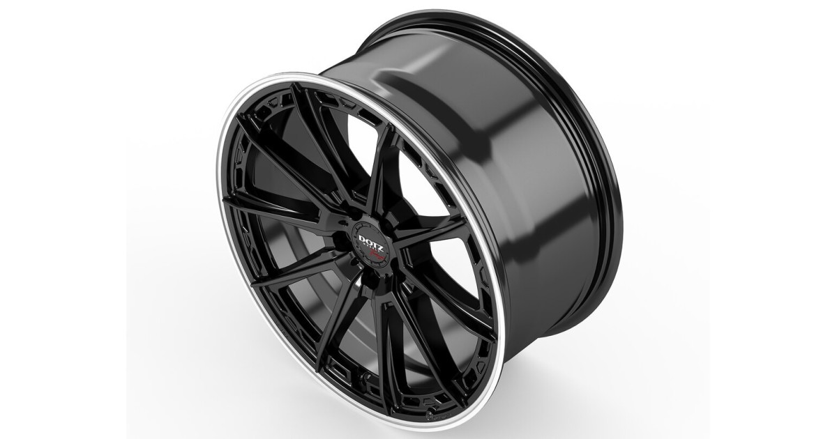 Jante ALU, Dotz SONOMA Black matt/ Polished lip 8X19 5/ 112 ET48, Alésage 70.1