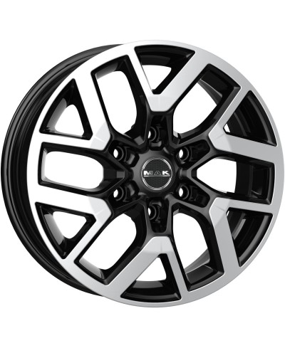 Jante Alu MAK Gravel black mirror 7,5x18 6x120 ET47 , Alésage 74.50