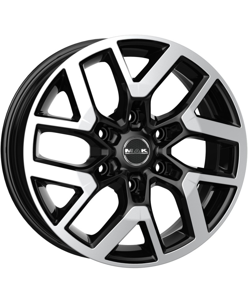 Jante Alu MAK Gravel black mirror 7,5x18 6x120 ET47 , Alésage 74.50