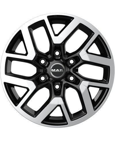 Jante Alu MAK Gravel black mirror 7,5x18 6x120 ET47 , Alésage 74.50