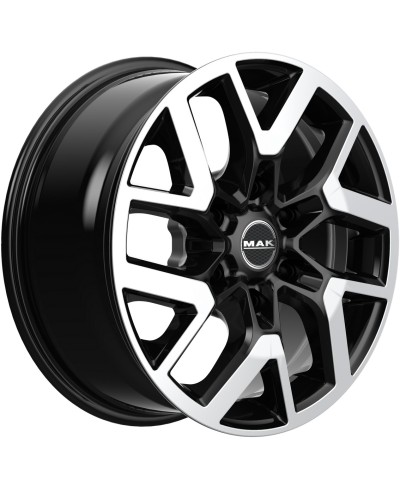 Jante Alu MAK Gravel black mirror 7,5x18 6x120 ET47 , Alésage 74.50