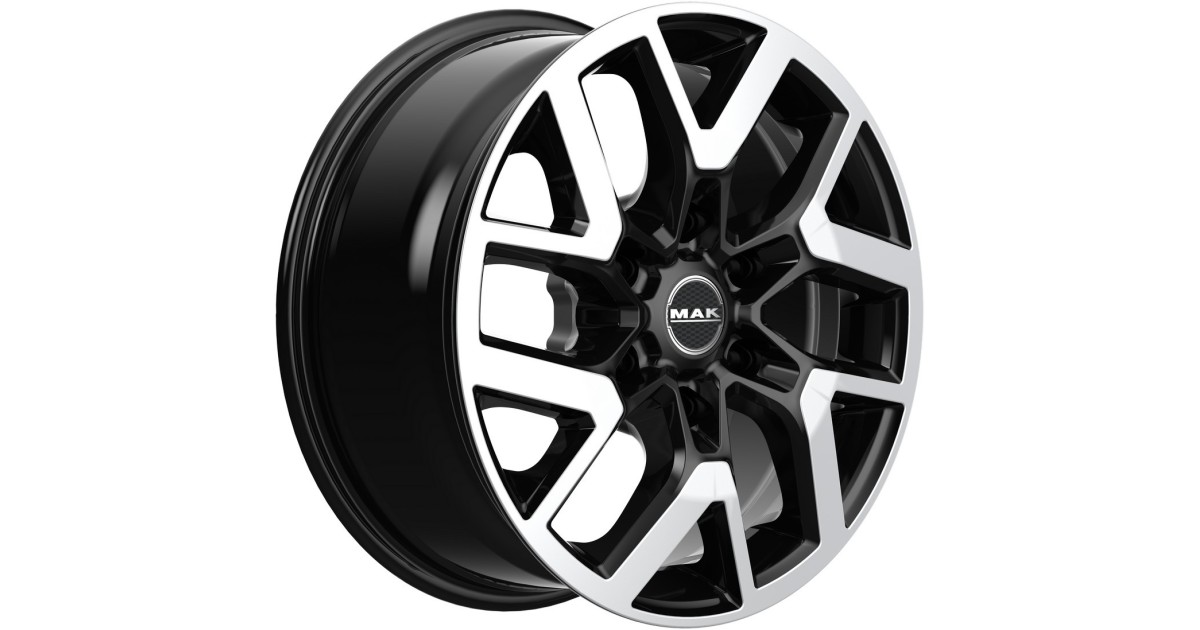 Jante Alu MAK Gravel black mirror 7,5x18 6x120 ET47 , Alésage 74.50