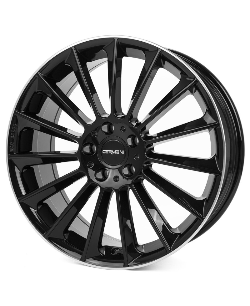 Jante ALU, Carmani 17 Fritz black lip polish 8X18 5/112 ET43, Alésage 66.6
