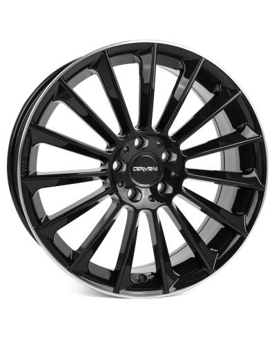 Jante ALU, Carmani 17 Fritz black lip polish 8X18 5/112 ET43, Alésage 66.6