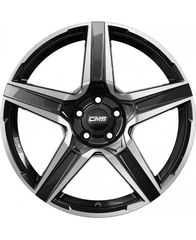 Jante ALU, CMS C34 Diamant Noir Brillant, 7X17 5/108 ET46, Alésage 65.1