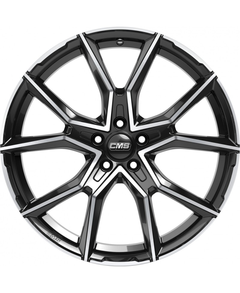 Jante ALU, CMS C33 Diamant Noir Brillant, 8X18 5/112 ET40, Alésage 66.6