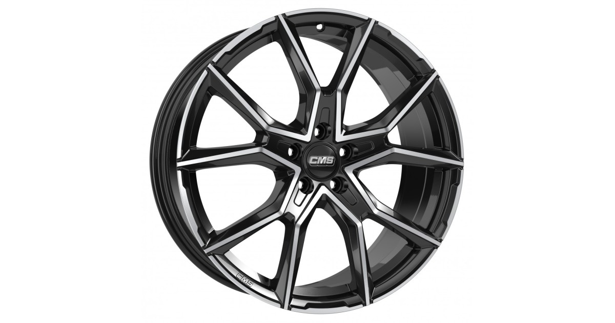 Jante ALU, CMS C33 Diamant Noir Brillant, 8X18 5/112 ET40, Alésage 66.6