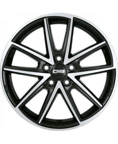 Jante ALU, CMS C30 Diamant Noir Brillant, 7X17 5/112 ET43, Alésage 57.1