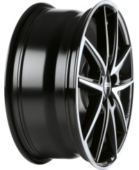 Jante ALU, CMS C30 Diamant Noir Brillant, 7X17 5/112 ET43, Alésage 57.1