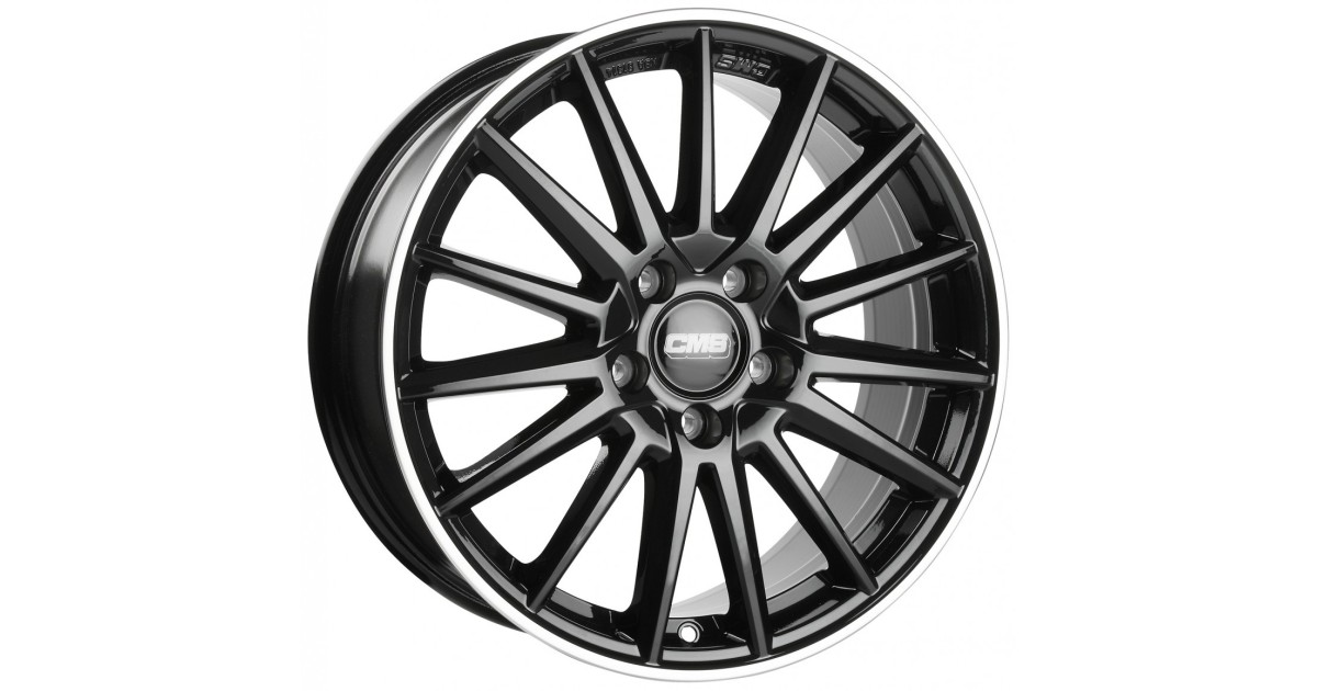 Jante ALU, CMS C23 Noir Bride Poli Brillant, 8X19 5/112 ET20, Alésage 66.6