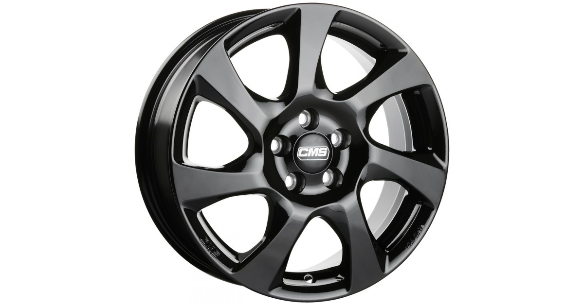 Jante ALU, CMS C24  Complete black gloss 6X15 4/ 100 ET40, Alésage 54.1