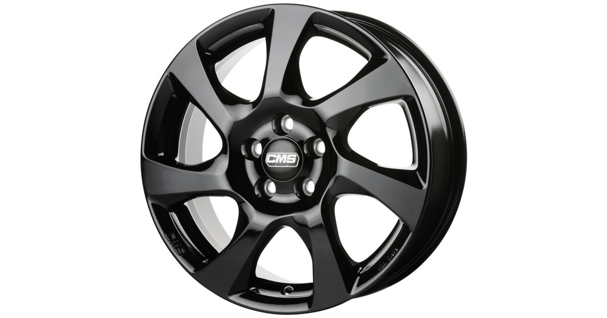 Jante ALU, CMS C24  Complete black gloss 6X15 4/ 100 ET40, Alésage 54.1