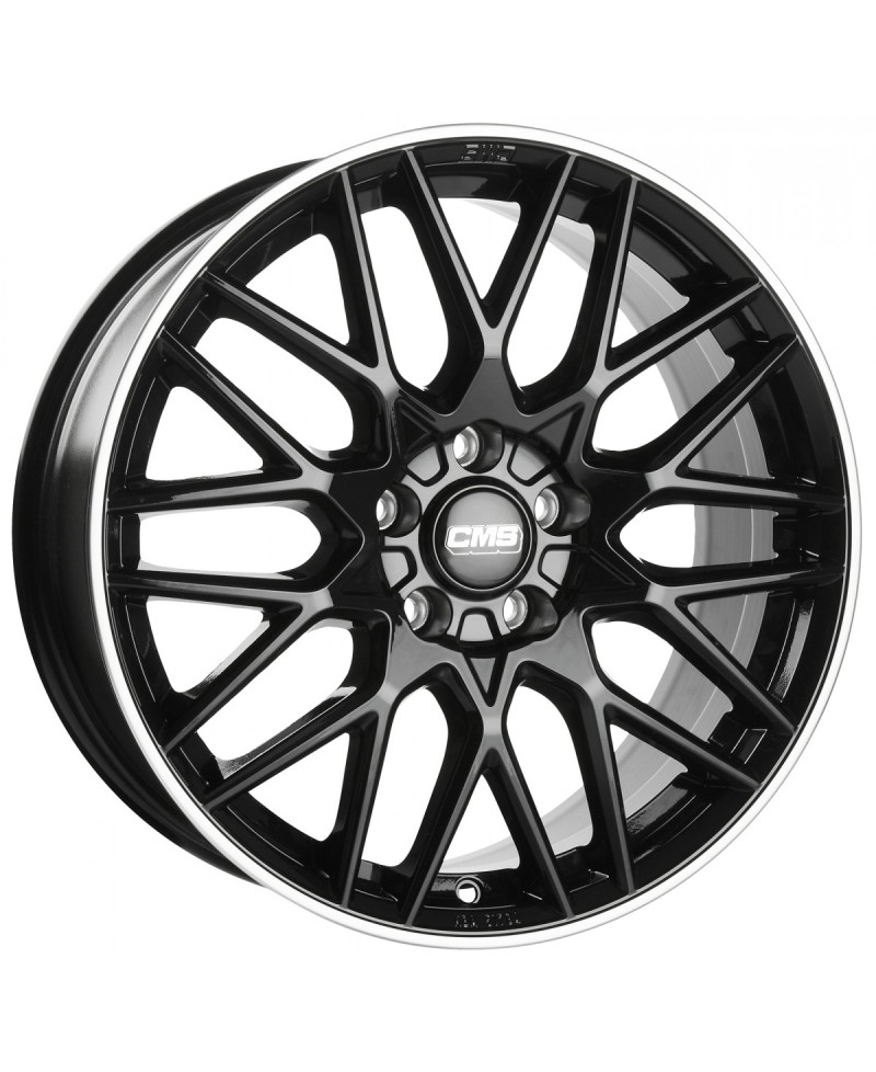 Jante ALU, CMS C25 Noir Bride Poli Brillant, 7.5X18 5/120 ET45, Alésage 72.6