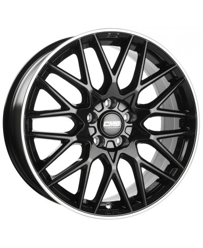 Jante ALU, CMS C25 Noir Bride Poli Brillant, 7.5X18 5/112 ET47, Alésage 66.6