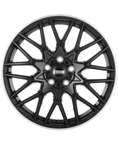 Jante ALU, CMS C25 Noir Bride Poli Brillant, 7.5X18 5/112 ET47, Alésage 66.6