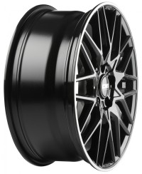 Jante ALU, CMS C25 Noir Bride Poli Brillant, 7.5X18 5/112 ET47, Alésage 66.6