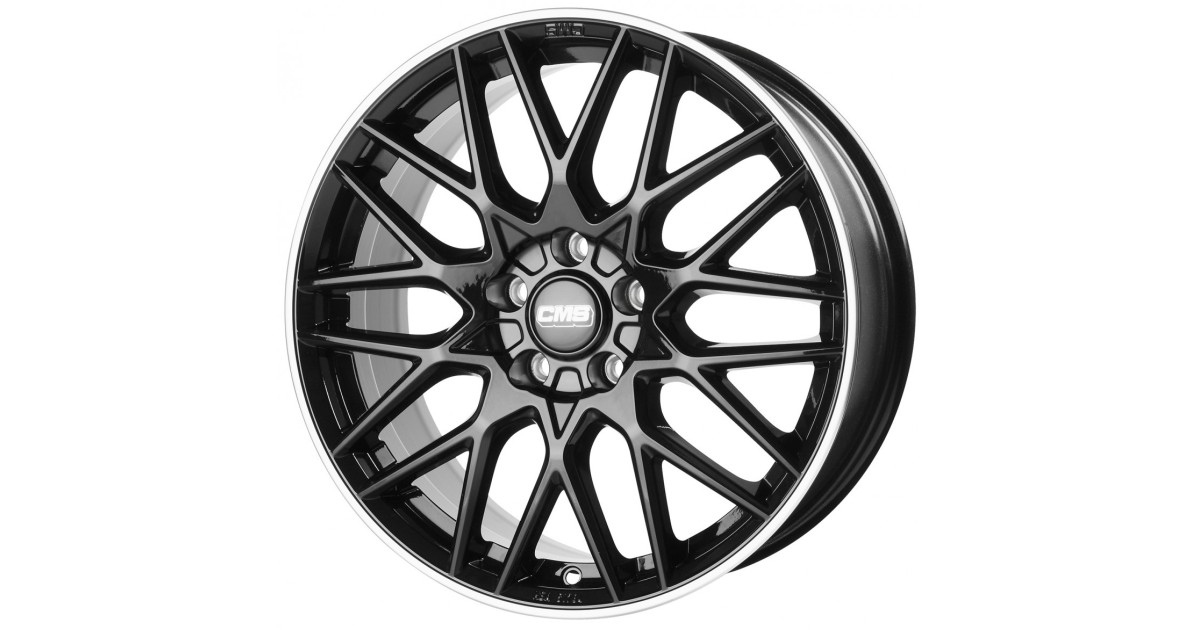 Jante ALU, CMS C25 Noir Bride Poli Brillant, 8X18 5/114.3 ET47, Alésage 67.1
