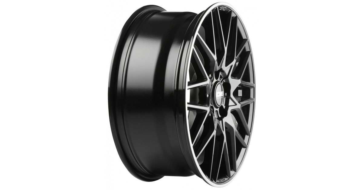 Jante ALU, CMS C25 Noir Bride Poli Brillant, 8X18 5/114.3 ET47, Alésage 67.1