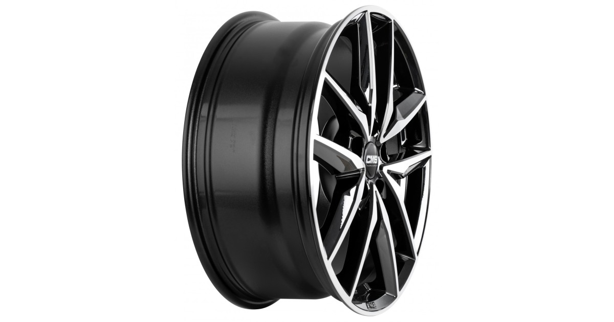 Jante ALU, CMS C28 Diamant Noir Brillant, 7.5X18 5/ 112 ET48, Alésage 66.6