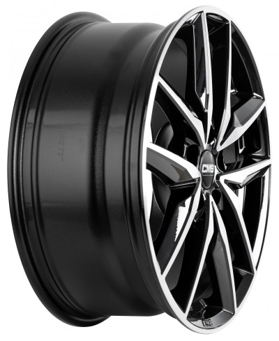 Jante ALU, CMS C28 Diamant Noir Brillant, 7.5X19 5/100 ET50, Alésage 57.1