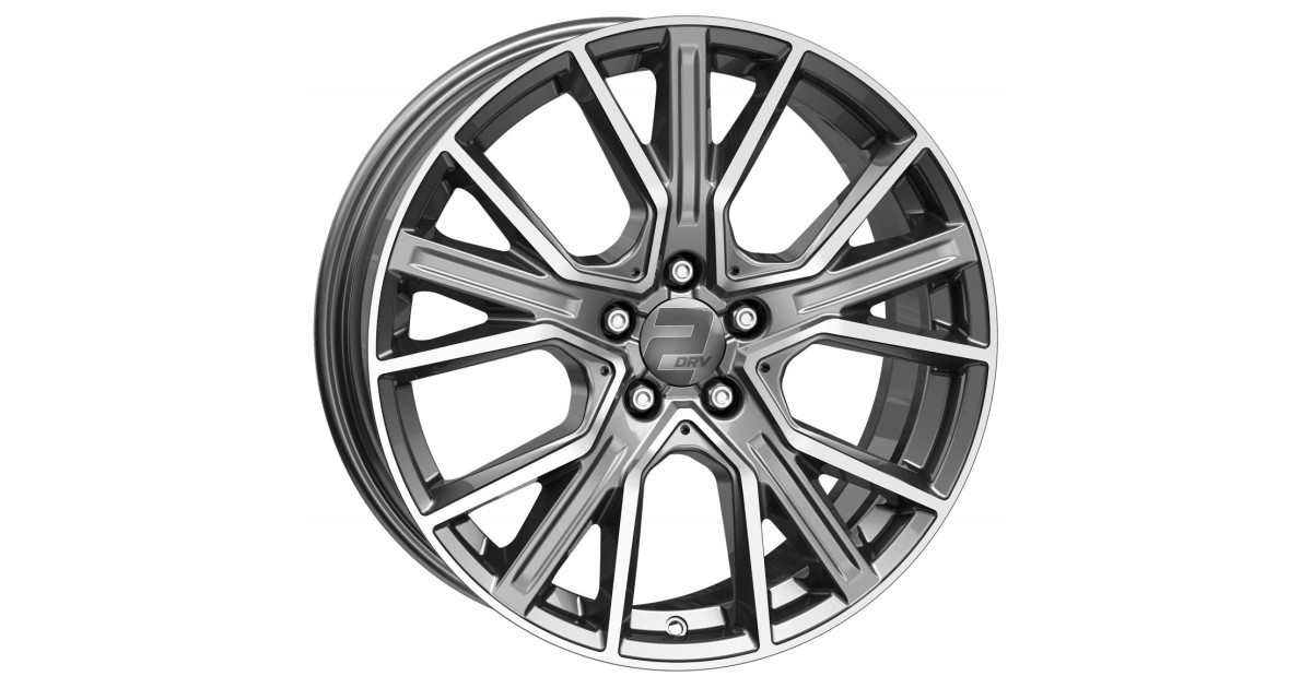 Jante Alu 2DRV WH34 (DGP +) Highgloss Daytona Gray Polished 8,5x20 5x112 ET40 , Alésage 66.6