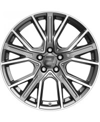 Jante Alu 2DRV WH34 (DGP +) Highgloss Daytona Gray Polished 8,5x20 5x112 ET40 , Alésage 66.6
