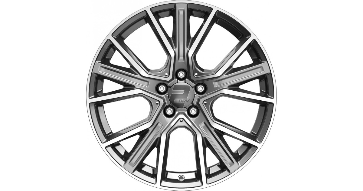 Jante Alu 2DRV WH34 (DGP +) Highgloss Daytona Gray Polished 8,5x20 5x112 ET40 , Alésage 66.6