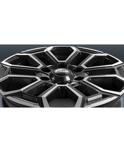Jante ALU, CMS C35 Diamant Noir Brillant, 7.5X17 6/139.7 ET46, Alésage 92.4