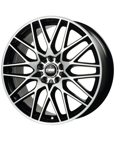 Jante ALU, CMS C25 Diamant Noir Brillant, 7.5X18 5/112 ET47, Alésage 57.1