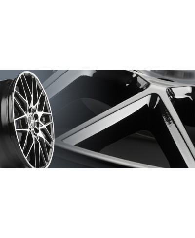 Jante ALU, CMS C25 Diamant Noir Brillant, 7.5X18 5/112 ET47, Alésage 57.1