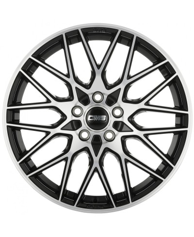 Jante ALU, CMS C25 Diamant Noir Brillant, 7.5X18 5/ 114.3 ET47, Alésage 67.1