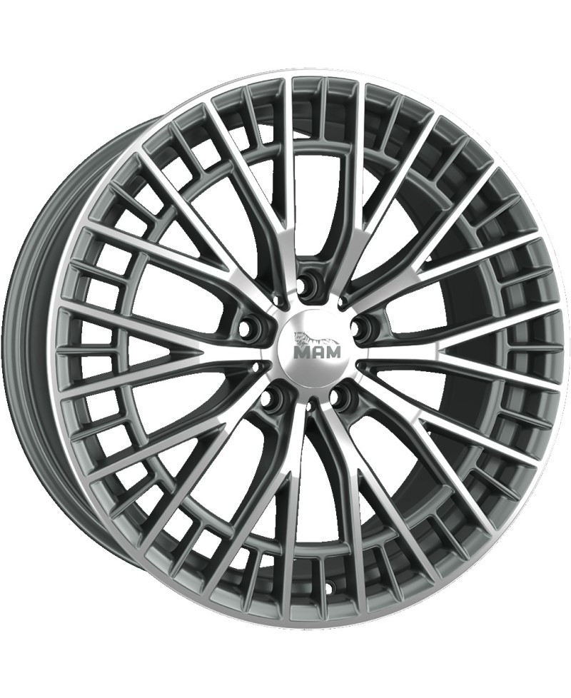 Jante ALU, MAM GT2 PALLADIUM FRONT POLISH 5/114.3 ET35, Alésage 72.6