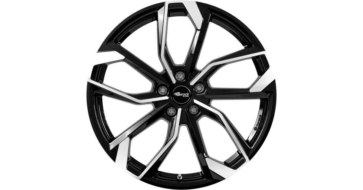 Jante Alu RC-Design RC34 Black Full Polished 7x18 5x110 ET40  , Alésage 65.1