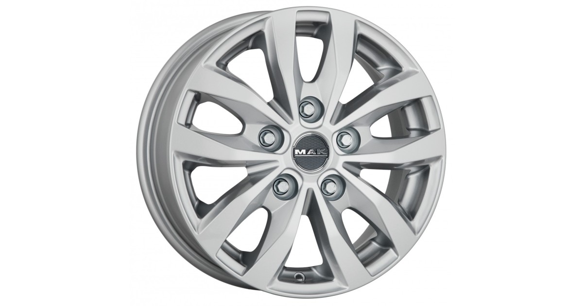Jante Alu MAK LOAD 5 (SILVER) 6,5x15 5x160 ET58 , Alésage 65.1