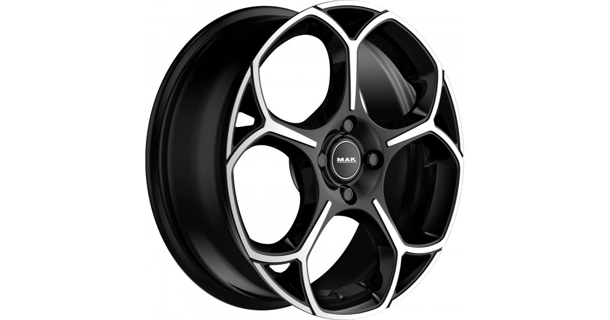 Jante Alu MAK MONZA (BLACK MIRROR) 7x18 4x108 ET35 , Alésage 65.1