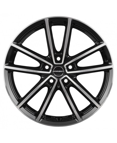 Jante Alu BORBET W black polished glossy 8,5x21 5x114.3 ET49 , Alésage 72.6