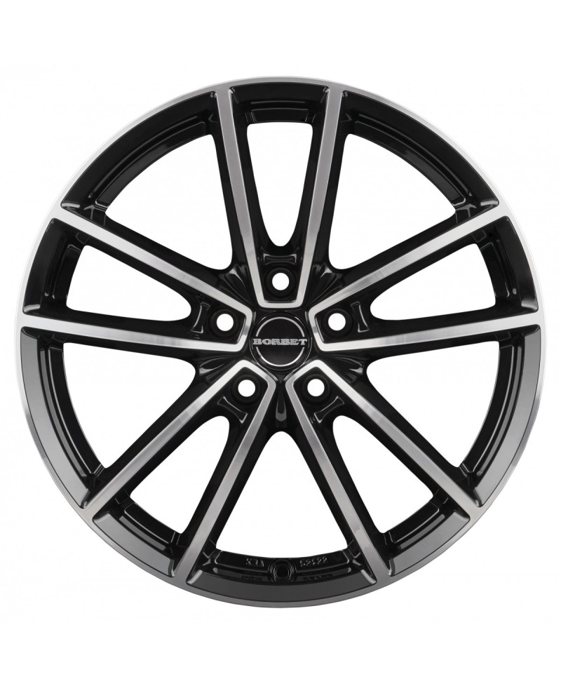 Jante Alu BORBET W black polished glossy 8,5x21 5x114.3 ET49 , Alésage 72.6
