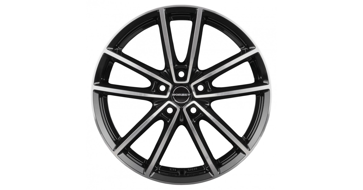 Jante Alu BORBET W black polished glossy 8,5x21 5x114.3 ET49 , Alésage 72.6