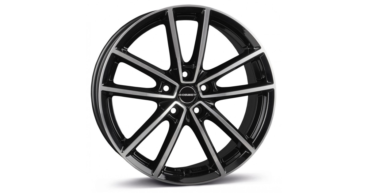 Jante Alu BORBET W black polished glossy 8,5x21 5x114.3 ET49 , Alésage 72.6