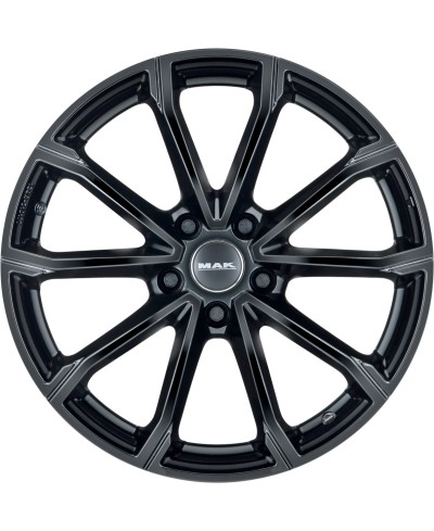 Jante Alu MAK DaVinci (GLOSS BLACK) 7x16 4x108 ET42 , Alésage 65.1