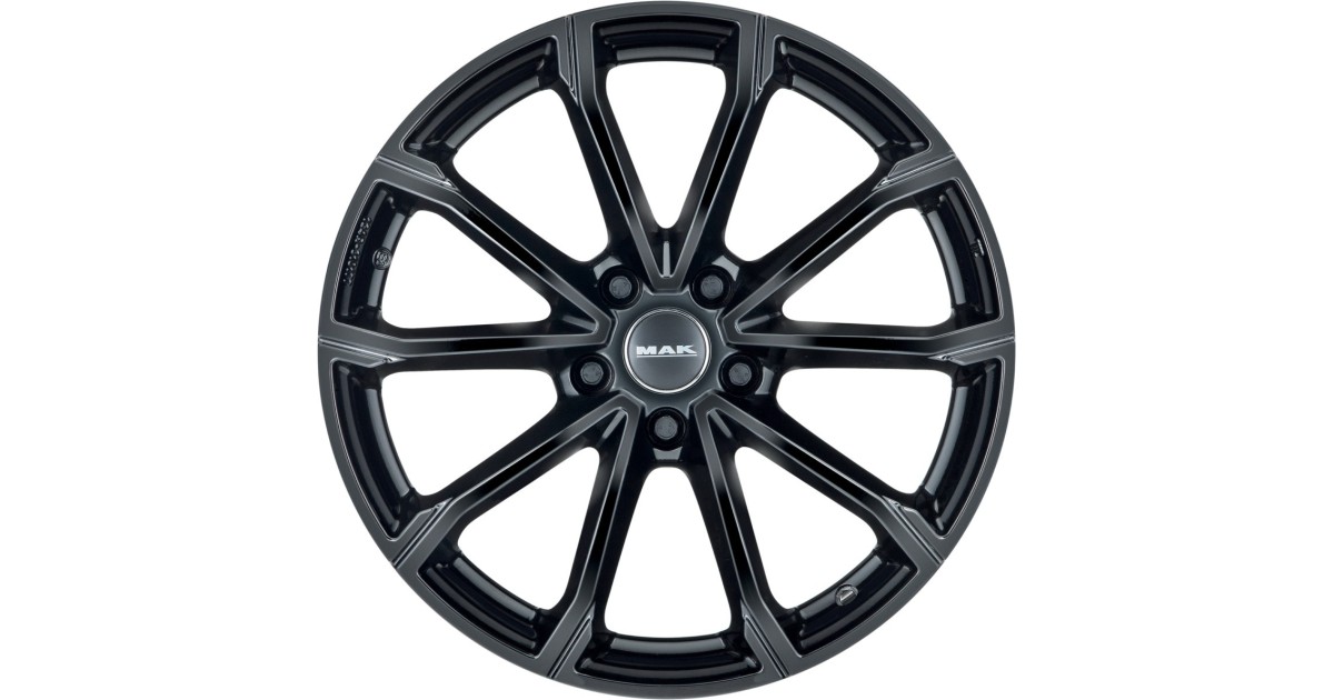 Jante Alu MAK DaVinci (GLOSS BLACK) 7x16 4x108 ET42 , Alésage 65.1