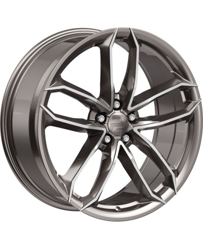 Jante ALU, Wheelworld - 2DRV WH33/ PGP+  Platine laqué gris / Face polie, 9X20 5/ 112 ET40, Alésage 66.6