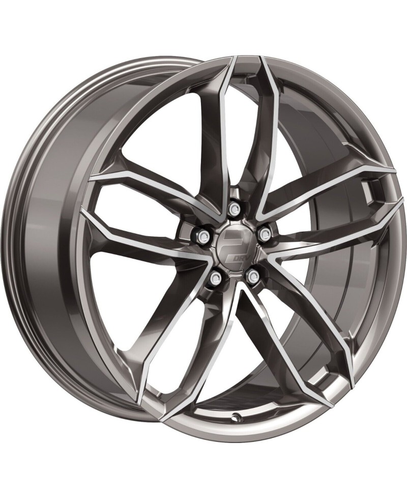 Jante ALU, Wheelworld - 2DRV WH33/ PGP+  Platine laqué gris / Face polie, 9X20 5/ 112 ET40, Alésage 66.6
