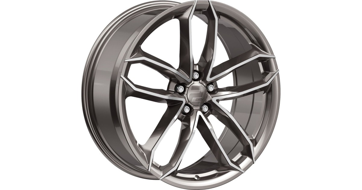 Jante ALU, Wheelworld - 2DRV WH33/ PGP+  Platine laqué gris / Face polie, 9X20 5/ 112 ET40, Alésage 66.6