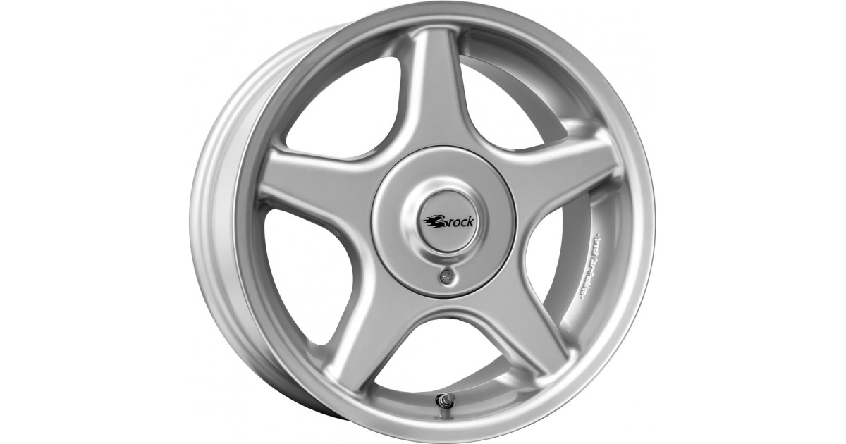 Jante Alu Brock  B1 (KS) CRYSTAL SILVER LACKED 7,5x16 4x100 ET25 , Alésage 63.4