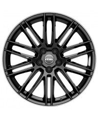Jante Alu Rial KiboX (GBHP) Diamant noir / Contour poli 9x20 5x112 ET43 , Alésage 66.6