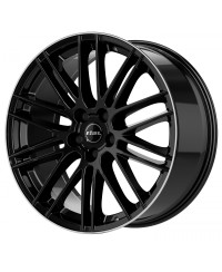 Jante Alu Rial KiboX (GBHP) Diamant noir / Contour poli 9x20 5x112 ET43 , Alésage 66.6